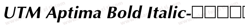UTM Aptima Bold Italic字体转换